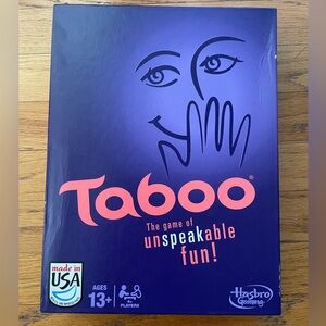 Hasbro Taboo Game in Purple Box